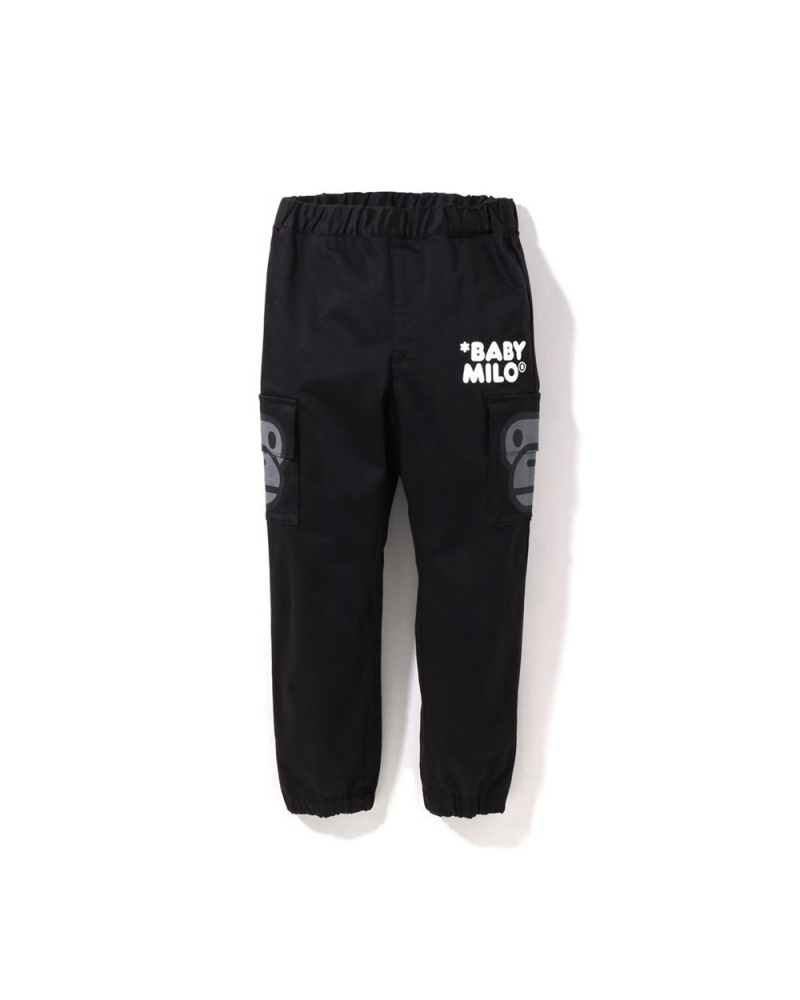 Pantalons Bape Baby Milo Side Pocket Face Noir Enfant | UOD-68895540